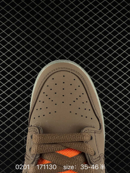 Nike SB Dunk Low brown orange with iridescent silver Swoosh 35-46 5 skate lifestyle
