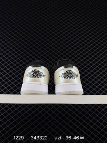 Jordan Air Jordan 1 Low Black Cream White EU 36-46 Sneaker - Unisex (BS-79950)