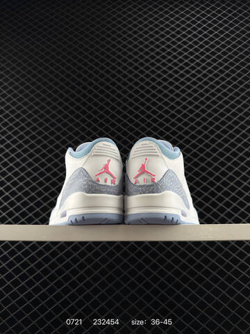 Jordan Air Jordan 3 Retro White Cobalt Bliss Pink EU 36-45 Basketball Shoe - Unisex (BS-81034)