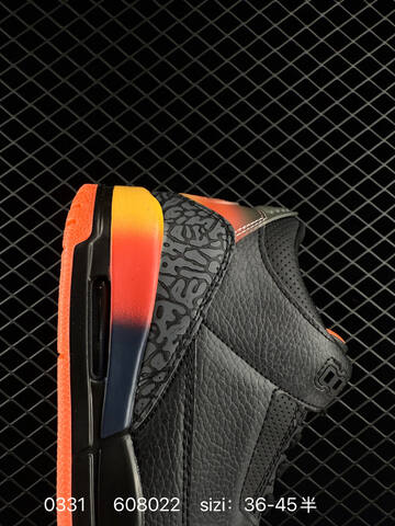 Jordan Air Jordan 3 RETRO OG SP Black Orange Yellow Navy EU 36-45 Basketball Shoe - Unisex (BS-79570)