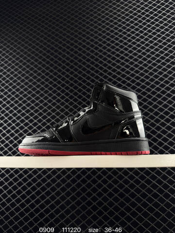Jordan Air Jordan 1 Mid Black Red EU 36-46 Basketball Shoe - Unisex BS-80740