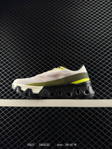 On Cloudmonster Hyper Pearl Ivory Black Neon Yellow EU 36-47 Running Shoe Running Sneakers - Unisex (BS-85489)