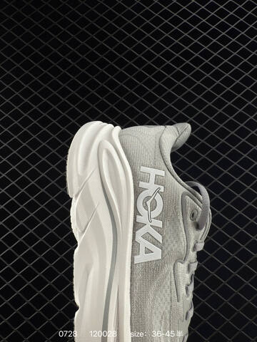 HOKA ONE ONE Clifton 10 Light Grey White EU 36-45 Running Shoe Running Sneakers - Unisex (BS-86526)
