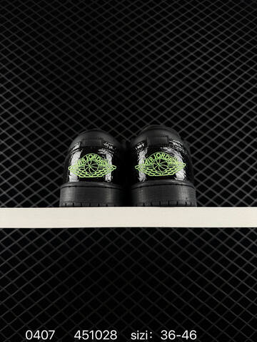 Jordan Air Jordan 1 Low Black Neon Green EU 36-46 Sneaker - Unisex (BS-79540)