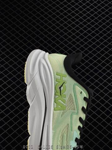 HOKA ONE ONE Clifton 10 Light Green White Black Yellow EU 36-45 Running Shoe Running Sneakers - Unisex (BS-86574)
