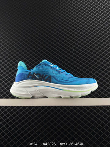 HOKA ONE ONE Clifton 10 Grey Blue White Green EU 36-46 Running Shoe Running Sneakers - Unisex (BS-86472)