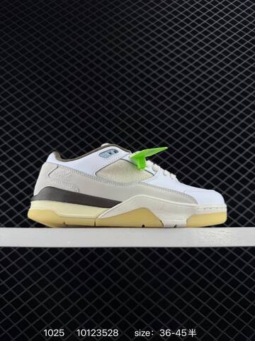 Jordan Flight Court White Black Sail Neon Green EU 36-45 Sneaker - Unisex (BS-80442)