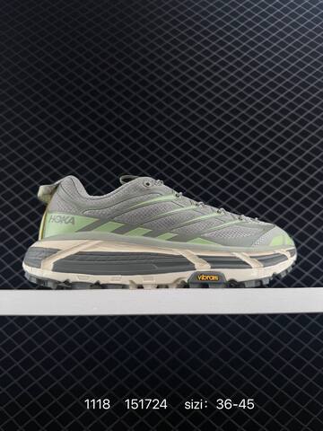HOKA ONE ONE MAFATE THREE 2 White Neon Yellow Grey Red EU 36-45 Trail Shoe Trail Running Sneakers - Unisex (BS-86381)