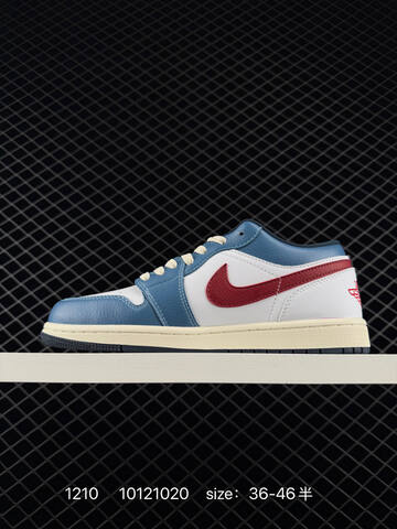 Jordan Air Jordan 1 Low Motion White Blue Red Navy Cream EU 36-46 Sneaker - Unisex (BS-80080)