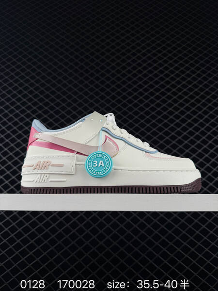 Nike Air Force 1 07 Sail Light Blue Pink Burgundy EU 35 5-40 5 lifestyle