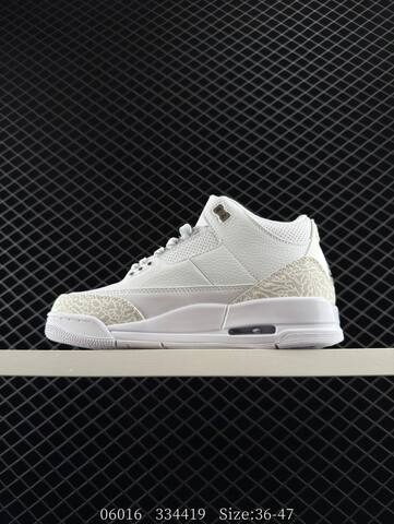 Jordan Air Jordan 3 Retro SE White Light Grey Silver EU 36-47 Basketball Shoe - Unisex (BS-81199)
