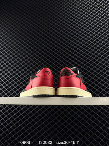 Jordan Air Jordan 1 Low Travis Scott DM7866-040 Black Red Cream EU 36-45 Sneaker - Unisex (BS-80761)