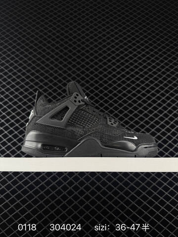 Jordan Air Jordan 4 Nigel Sylvester Bike Air Black White EU 36-47 Basketball Shoe - Unisex (BS-79804)