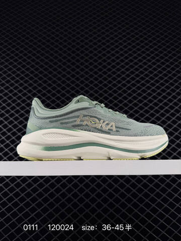 HOKA ONE ONE Bondi 9 Light Green Pale Yellow Off White EU 36-45 Running Shoe Running Sneakers - Unisex (BS-86326)