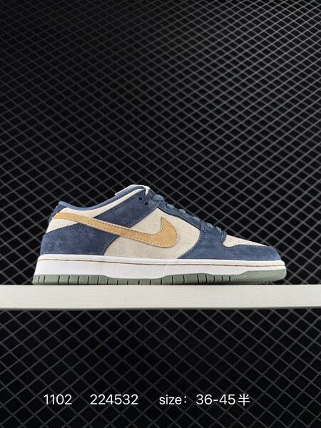 Nike Dunk SB Low Dust Noir blue-green suede cream swoosh white midsole green outsole EU 36-45 skate lifestyle
