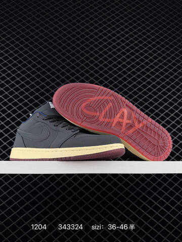 Jordan Air Jordan 1 Low DV1759 448 Dark Navy Cream Red EU 36-46 Sneaker - Unisex (BS-80111)