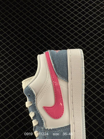 Jordan Air Jordan 1 Low White Light Blue Pink EU 36-46 Sneaker - Unisex (BS-80678)