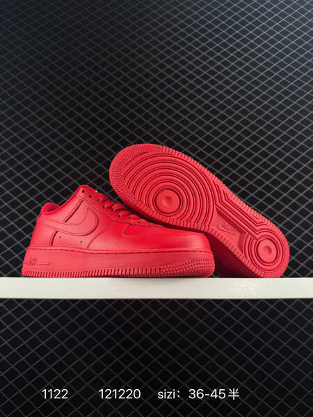 Nike Air Force 1 07 White Grey and Triple Red EU 36-45 5 lifestyle