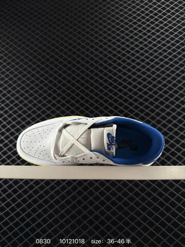 Jordan Travis Scott x Air Jordan 1 Low DM7866-002 White Blue Cream EU 36-46 Sneaker - Unisex (BS-80807)