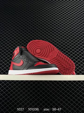 Jordan Air Jordan 1 Retro High 555088-101 Black Red White EU 36-47 Basketball Shoe - Unisex (BS-80423)