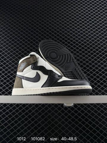 Jordan Air Jordan 1 Retro High OG Travis Scott Mocha White Dark Brown Black Sail EU 40-48 5 Basketball Shoe - Men's (BS-80538)