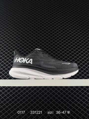 HOKA ONE ONE Clifton 9 Navy Blue White Red Yellow EU 36-47 Running Shoe Running Sneakers - Unisex (BS-86317)
