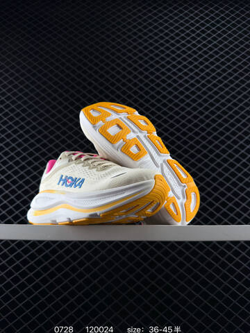HOKA ONE ONE Bondi 9 Off White Blue Orange EU 36-45 Running Shoe Running Sneakers - Unisex (BS-86524)