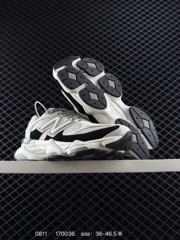 New Balance 9060 light grey black white grey