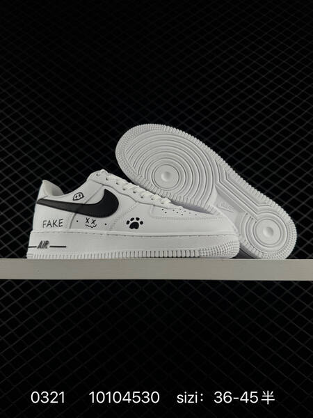 Nike Air Force 1 07 White Black EU 36-45 lifestyle