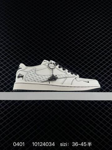 Jordan Air Jordan 1 Low Travis Scott Stussy Off White Black EU 36-45 Sneaker - Unisex (BS-79568)