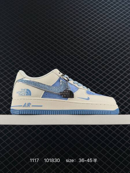 Nike Air Force 1 07 LV8 cream blue EU 36-45 5 lifestyle