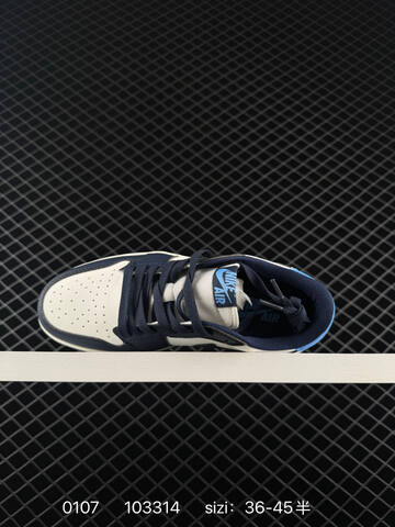 Jordan Air Jordan 1 Low OG White Dark Navy Blue Sail EU 36-45 Sneaker - Unisex (BS-79877)