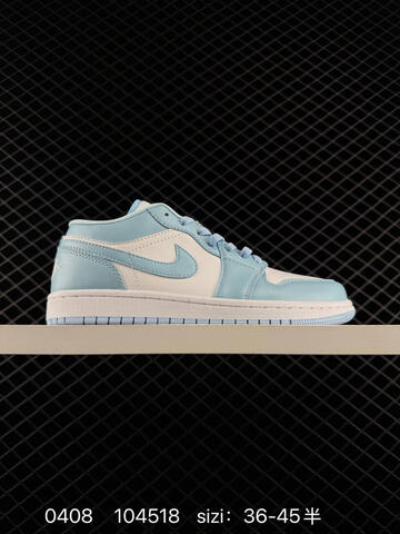 Jordan Air Jordan 1 Low White Navy Grey EU 36-45 Sneaker - Unisex (BS-79531)