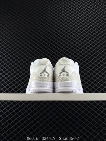 Jordan Air Jordan 3 Retro SE White Light Grey Silver EU 36-47 Basketball Shoe - Unisex (BS-81199)