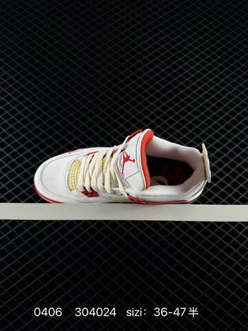 Jordan Air Jordan 4 Retro OG White Red Black Cream EU 36-47 Basketball Shoe - Unisex (BS-79542)
