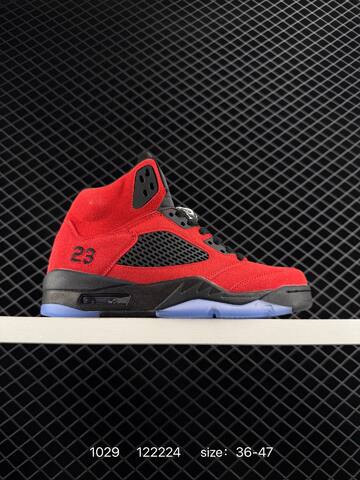Jordan Air Jordan 5 Retro Red Black Blue EU 36-47 Basketball Shoe - Unisex (BS-80403)