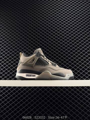 Jordan Air Jordan 4 Retro Olive Green Black Cream Orange EU 36-47 Basketball Shoe - Unisex (BS-81132)