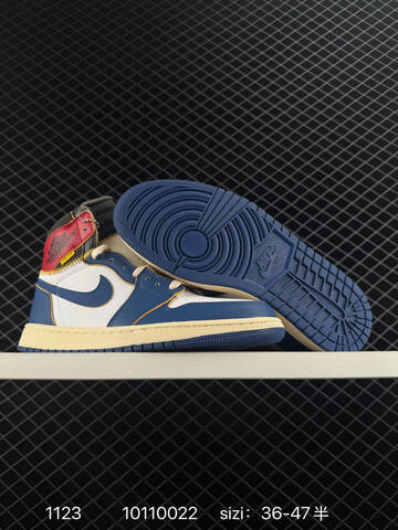 Jordan Union Los Angeles x Air Jordan 1 Retro High OG NRG Storm Blue White Black Red Cream Grey EU 36-47 Basketball Shoe - Unisex (BS-80209)