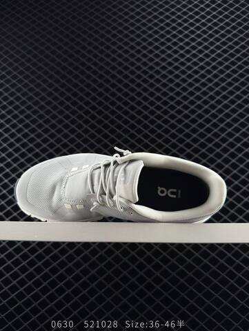 On Cloud 6 Light Grey White Dark Grey EU 36-46 Running Shoe Running Sneakers - Unisex (BS-85540)