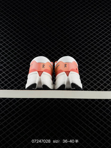 On Cloudmonster 3 Coral Orange White Black EU 36-40 Running Shoe Running Sneakers - Unisex (BS-84988)