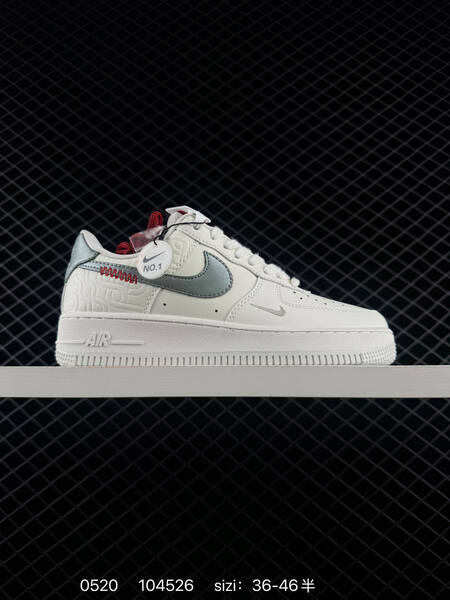 Nike Air Force 1 07 Low off white brown red silver EU 36-46 lifestyle