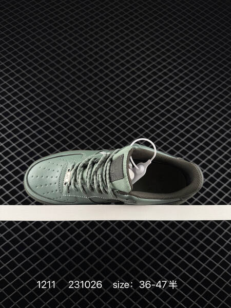 Nike Air Force 1 07 Low green olive with dark gray swoosh EU 36-47 5 lifestyle