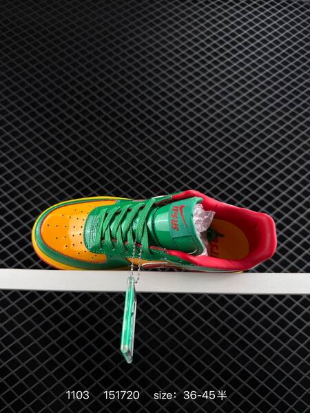 Nike Air Force 1 07 green yellow red EU 36-45 lifestyle