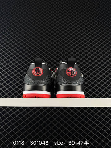 Jordan Air Jordan Spizike Low Black White Red EU 39-47 Basketball Shoe - Unisex (BS-79805)