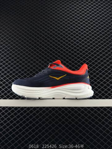 HOKA ONE ONE Bondi 9 Navy Blue Red Yellow White EU 36-46 Running Shoe Running Sneakers - Unisex (BS-86596)