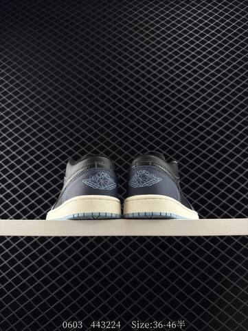 Jordan Air Jordan 1 Low Midnight Navy Dark Grey Black Light Blue Cream EU 36-46 Sneaker - Unisex (BS-81269)
