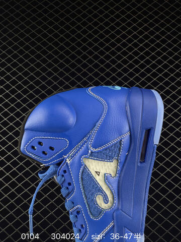 Jordan Air Jordan 5 Retro PSG Royal Blue White Ice Blue EU 36-47 Basketball Shoe - Unisex (BS-79907)