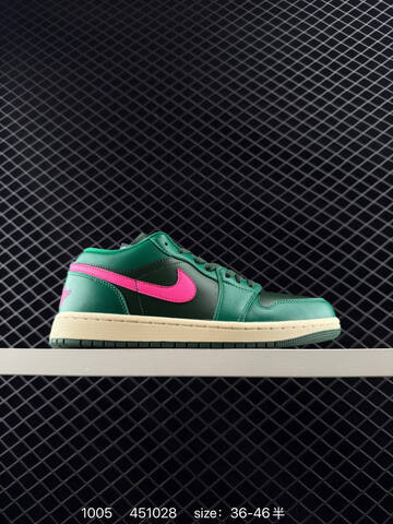 Jordan Air Jordan 1 Low Green Pink Cream EU 36-46 Sneaker - Unisex (BS-80573)