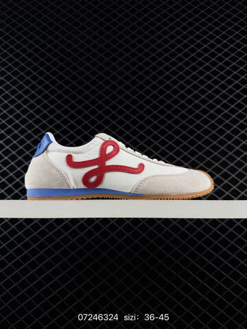 LOEWE Ballet Runner 2 0 Off White Red Blue Gum EU 36-45 Running Shoe Running Sneakers - Unisex BS-84994