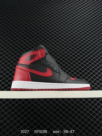 Jordan Air Jordan 1 Retro High 555088-101 Black Red White EU 36-47 Basketball Shoe - Unisex (BS-80423)